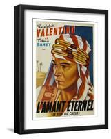Son of the Sheik "L'Amant Eternel"-null-Framed Art Print