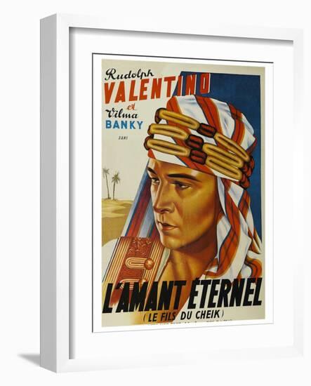 Son of the Sheik "L'Amant Eternel"-null-Framed Art Print