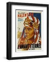 Son of the Sheik "L'Amant Eternel"-null-Framed Art Print