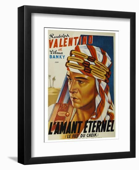 Son of the Sheik "L'Amant Eternel"-null-Framed Art Print