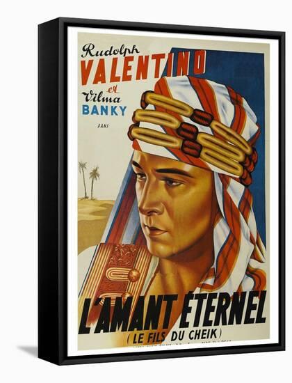 Son of the Sheik "L'Amant Eternel"-null-Framed Stretched Canvas