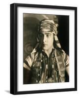 SON OF THE SHEIK, Rudolph Valentino, 1926-null-Framed Art Print