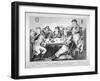 Son's of Harmony - Scene Chandois Street, 1801-Isaac Cruikshank-Framed Giclee Print