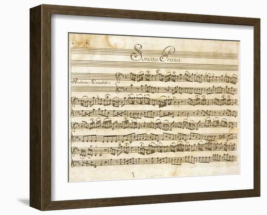 Sonata No, 1 for Violin and Basso-Giuseppe Tartini-Framed Giclee Print