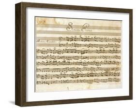 Sonata No, 1 for Violin and Basso-Giuseppe Tartini-Framed Giclee Print