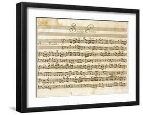 Sonata No, 1 for Violin and Basso-Giuseppe Tartini-Framed Giclee Print