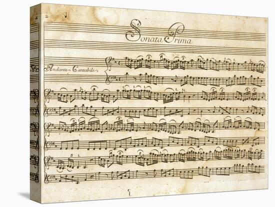 Sonata No, 1 for Violin and Basso-Giuseppe Tartini-Stretched Canvas