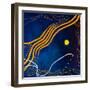 Sonata under the moonlight-Hyunah Kim-Framed Art Print