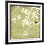 Song Birds I - Green-Amy Melious-Framed Premium Giclee Print