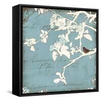 Song Birds III - Blue-Amy Melious-Framed Stretched Canvas
