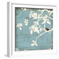 Song Birds III - Blue-Amy Melious-Framed Art Print
