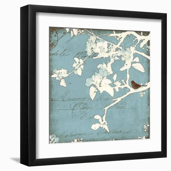 Song Birds III - Blue-Amy Melious-Framed Art Print