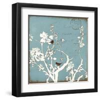 Song Birds IV - Blue-Amy Melious-Framed Art Print