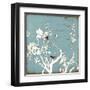 Song Birds IV - Blue-Amy Melious-Framed Art Print