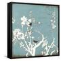 Song Birds IV - Blue-Amy Melious-Framed Stretched Canvas