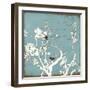 Song Birds IV - Blue-Amy Melious-Framed Premium Giclee Print