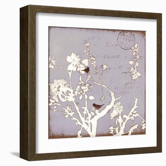 Song Birds VII - Purple-Amy Melious-Framed Art Print