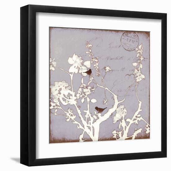 Song Birds VII - Purple-Amy Melious-Framed Art Print