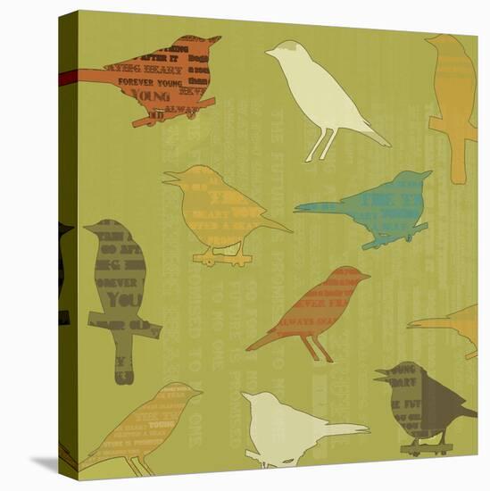 Song Birds-Whoartnow-Stretched Canvas