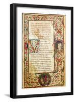 Song in Praise of Laure, from "Sonetti, Canzoni E Triomphi" by Petrarch 1470-null-Framed Giclee Print