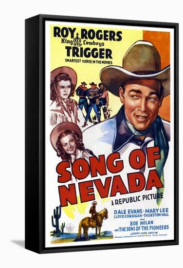 Song of Nevada, Left from Top: Dale Evans, Mary Lee, Right: Roy Rogers, 1944-null-Framed Stretched Canvas