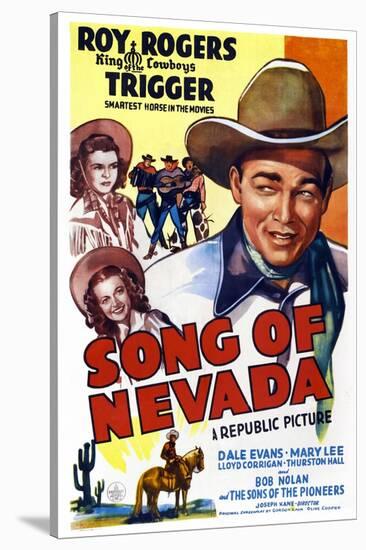 Song of Nevada, Left from Top: Dale Evans, Mary Lee, Right: Roy Rogers, 1944-null-Stretched Canvas