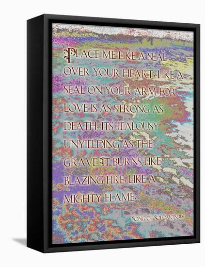 Song of Solomon 8:6-Cathy Cute-Framed Stretched Canvas