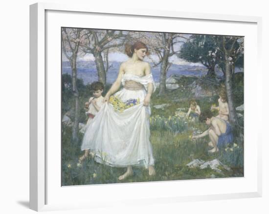 Song of Springtime, c.1913-John William Waterhouse-Framed Giclee Print