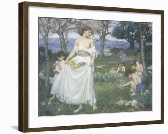 Song of Springtime, c.1913-John William Waterhouse-Framed Giclee Print