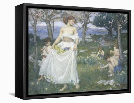 Song of Springtime, c.1913-John William Waterhouse-Framed Stretched Canvas