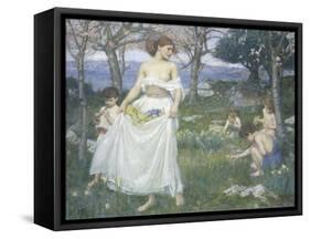 Song of Springtime, c.1913-John William Waterhouse-Framed Stretched Canvas