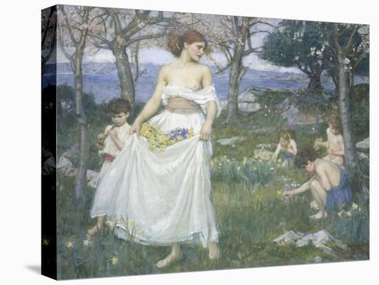 Song of Springtime, c.1913-John William Waterhouse-Stretched Canvas