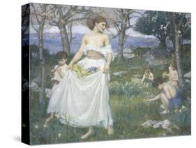 Song of Springtime, c.1913-John William Waterhouse-Stretched Canvas