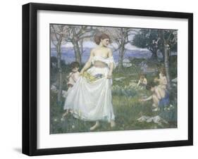 Song of Springtime, c.1913-John William Waterhouse-Framed Giclee Print