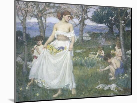 Song of Springtime, c.1913-John William Waterhouse-Mounted Giclee Print