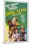 Song of Texas, from Left: Roy Rogers, Sheila Ryan, Roy Rogers, 1943-null-Mounted Art Print
