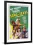 Song of Texas, from Left: Roy Rogers, Sheila Ryan, Roy Rogers, 1943-null-Framed Art Print