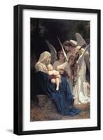 Song of The Angels-William Adolphe Bouguereau-Framed Art Print