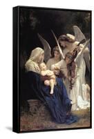 Song of The Angels-William Adolphe Bouguereau-Framed Stretched Canvas