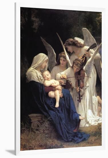 Song of The Angels-William Adolphe Bouguereau-Framed Art Print