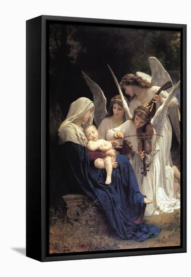 Song of The Angels-William Adolphe Bouguereau-Framed Stretched Canvas