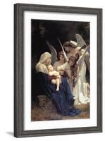 Song of The Angels-William Adolphe Bouguereau-Framed Art Print