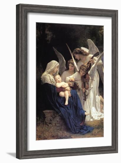 Song of The Angels-William Adolphe Bouguereau-Framed Art Print