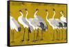 Song of the Crane I-Melissa Wang-Framed Stretched Canvas