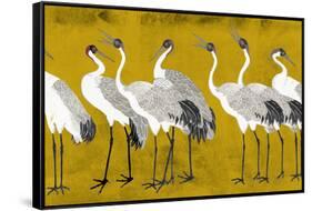 Song of the Crane I-Melissa Wang-Framed Stretched Canvas