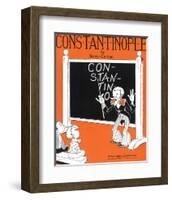 Song Sheet Cover: Constantinople by Harry Carlton-null-Framed Art Print