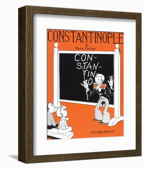 Song Sheet Cover: Constantinople by Harry Carlton-null-Framed Art Print