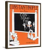 Song Sheet Cover: Constantinople by Harry Carlton-null-Framed Art Print