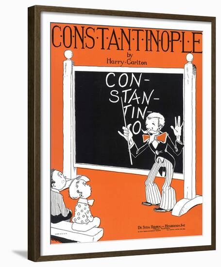 Song Sheet Cover: Constantinople by Harry Carlton-null-Framed Art Print