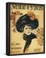 Song Sheet Cover: Sweetheart of My Dreams-null-Framed Art Print